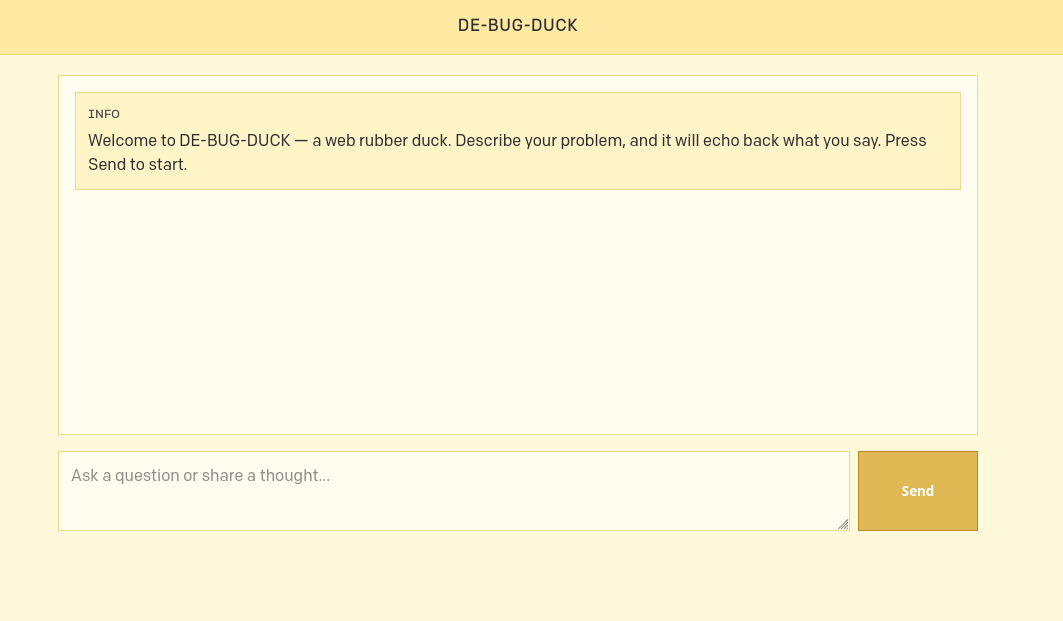 De-bug-duck screenshot