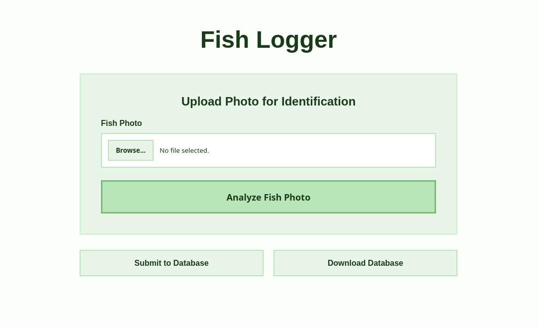 Fish-logger screenshot