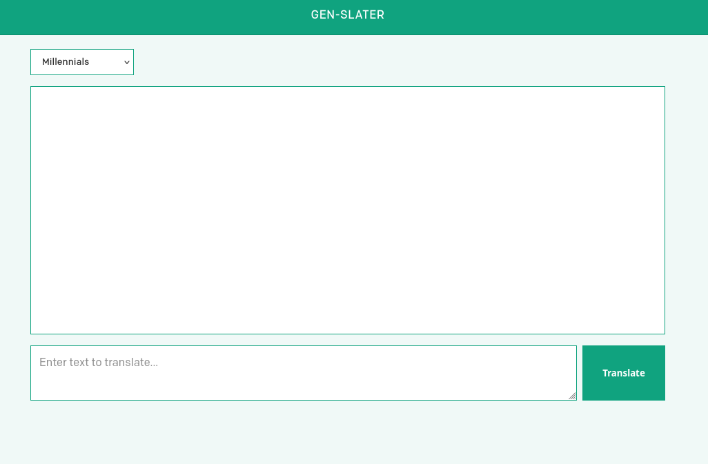 Gen-slater screenshot